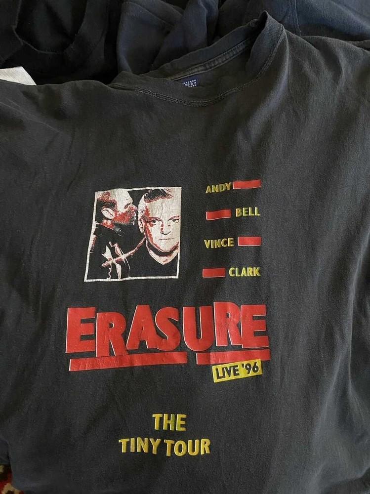 Vintage Erasure 1996 Tour T-shirt Cotton Unisex Tee S-4Xl BO952