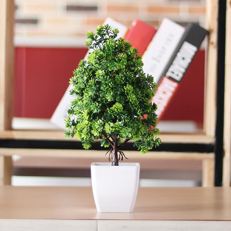 NEW Artificial Plants Bonsai Small Tree Pot Plants Fake Flowers Potted Ornaments for Home Decoration Hotel Garden Office Decor