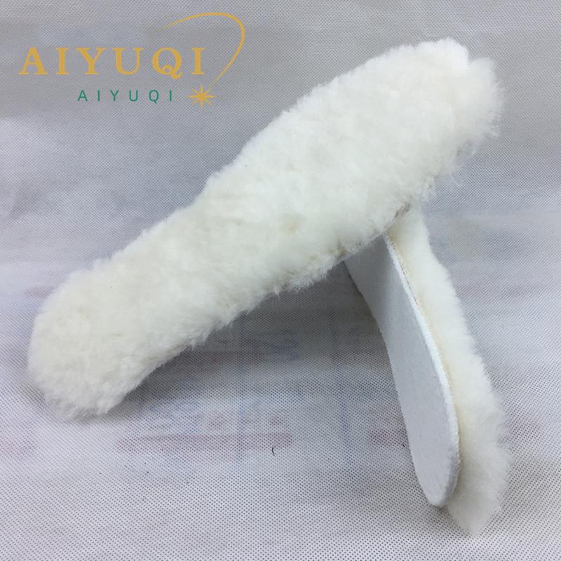 

Модная женская стелька из натуральной овчины, австралийской шерсти, теплая и удобная шерстяная стелька на зиму, стелька с подкладкой length 28 cm белый