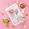 Bouquet Souvenir Cartoon Simulation Sunflower Refrigerator Sticker Roses Flowers Magnetic Stickers
