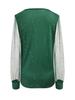 European Style V-Neck Long Sleeve Mesh T-Shirt