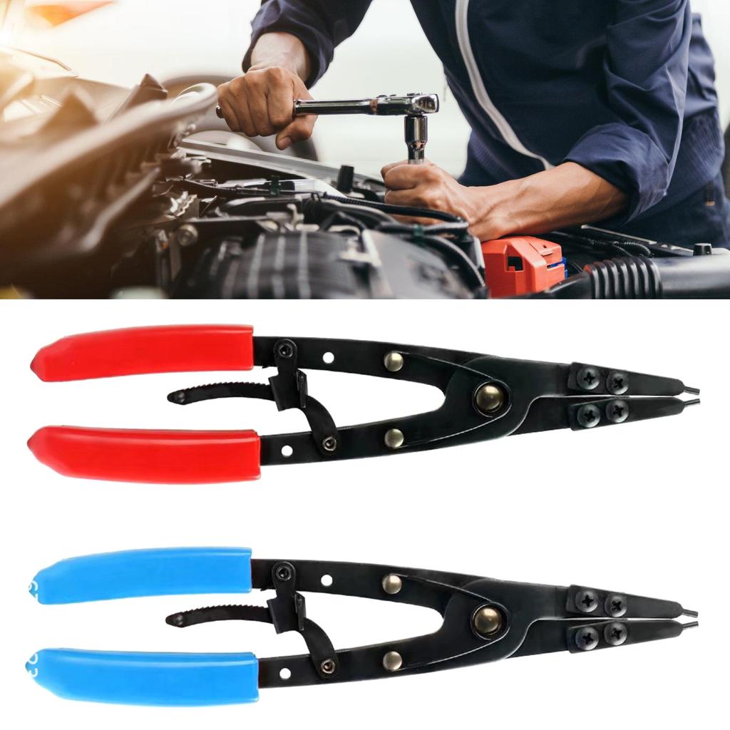 Heavy Duty Spindle Snaps Rings Pliers Internal External Circlip Pliers for Pickup Tool with Ratcheting Lock Mechanism