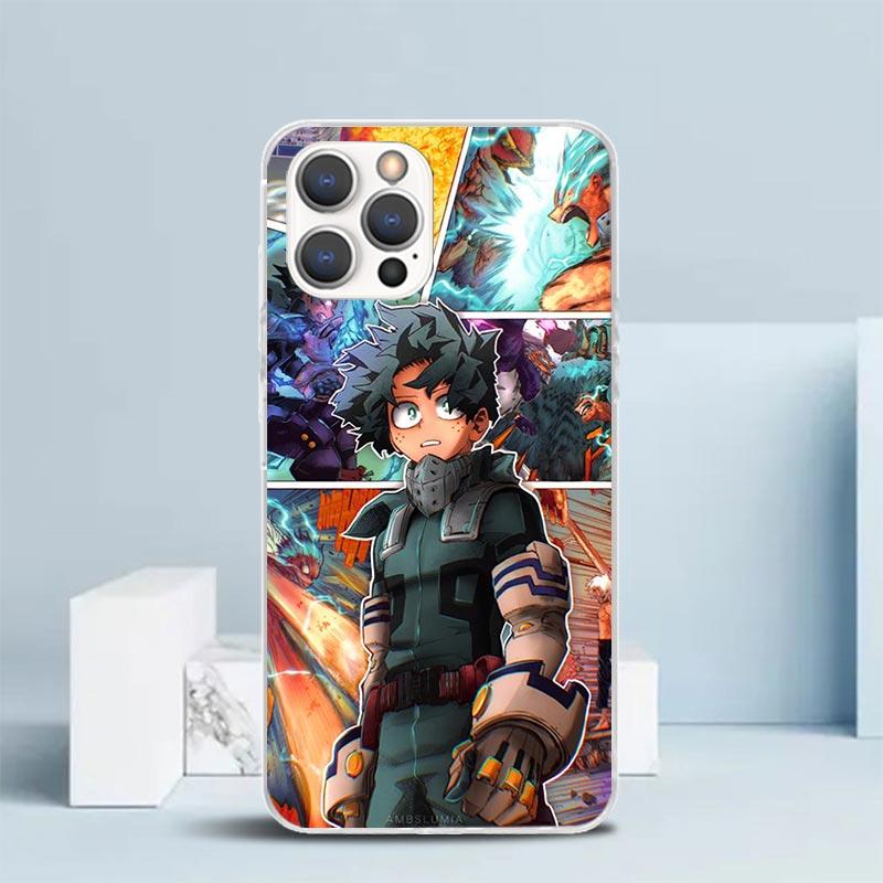 Mein Held Izuku Deku Handyhülle Für IPhone 16 17 Air 16E 15 14 Plus 13 Mini 12 11 Pro Max 7 8 + SE 2020 Weiche TPU Rückseite 16 17