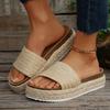 Fashion Shevalues Women's New Weave Slippers 2025 Fashion Thick Bottom Beach Shoes Soft Comfort Summer Slides Lady Casual House Sandals