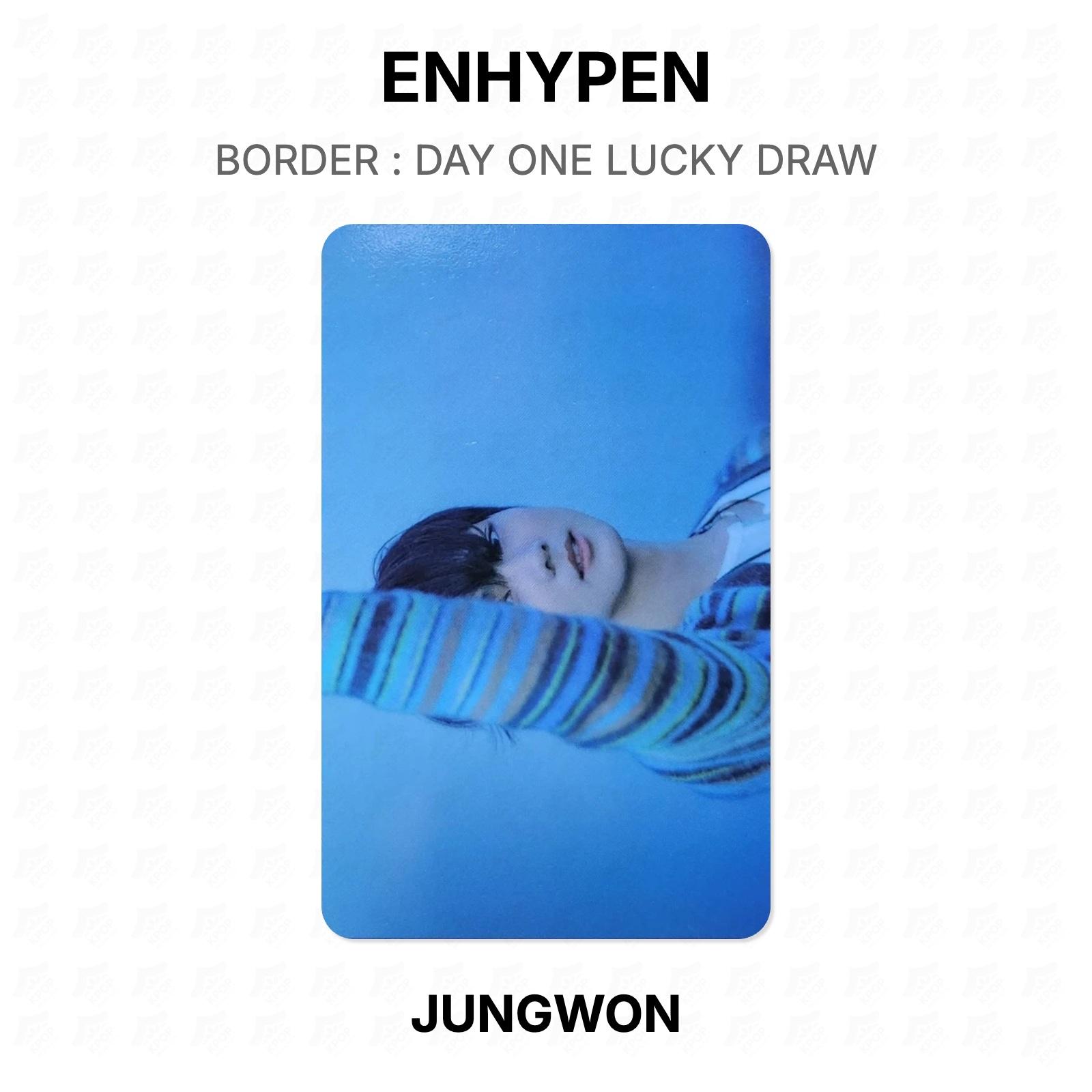 ENHYPEN BORDER : DAY ONE LUCKY DRAW Official Photocard JUNGWON