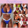 Sommer Sexy Damen Bikini Set Badeanzug Weiches Material Push-Up V-String Design