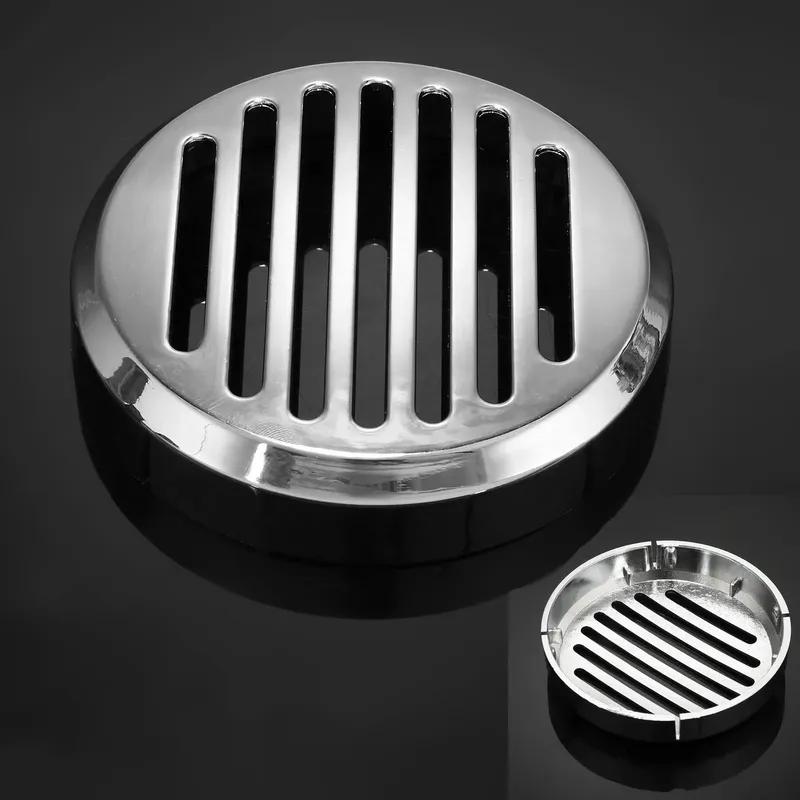 Nový motocykl 3,5mm klakson Chromovaný kulatý mřížkový kryt klaksonu pro auto Pasuje na Honda Shadow VT1100 /750/600 VTX1300C1800C VT VF750