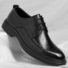 Leather shoes men's 2025 spring and summer new dress breathable casual soft sole men's wedding groom shoes 2025