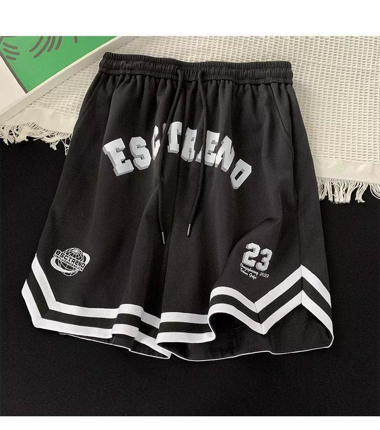 Trendy Pánské Letní Ležérní Šortky Střední Délky v Korejském Stylu Volného Střihu