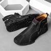Winter Chelsea Men's Boots Suede Ankle Boot Men British Style Leather Mens Fashion Man Male Wedding Boots