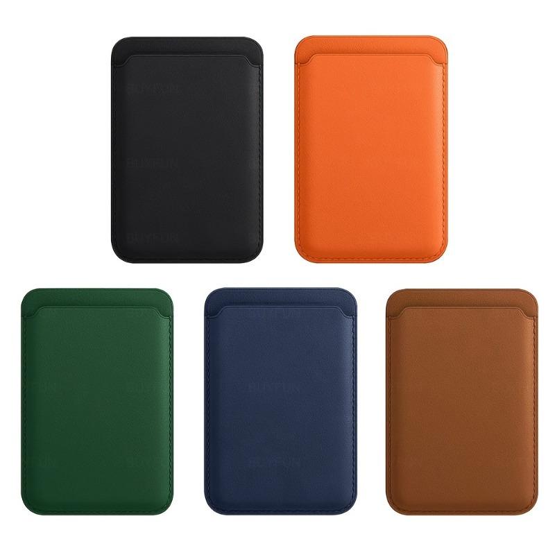 1pc Magnetic Artificial Leather Card Clip for IPhone 14 Pro Max 13 12 Pro Magnetic Wallet Card Holder Bag Phone Case Accessories