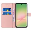 Coque de protection - BOOLING - pour Samsung Galaxy A56 5G - Antichoc - Cuir PU Rose - Fonction support