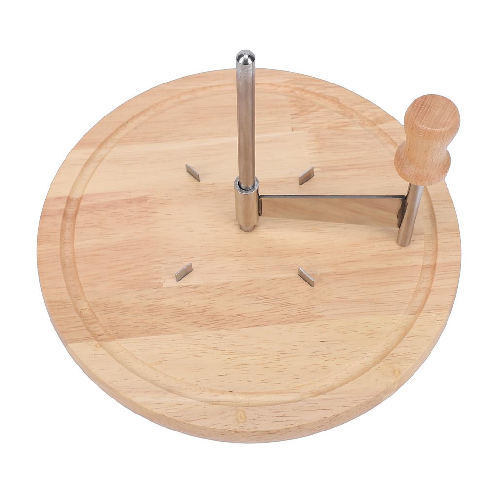 Cheese Curler Shaver 8.7 Inch Stainless Steel Manual Chocolate Curler Wheel with Beechwood Base for Restaurants Cafes