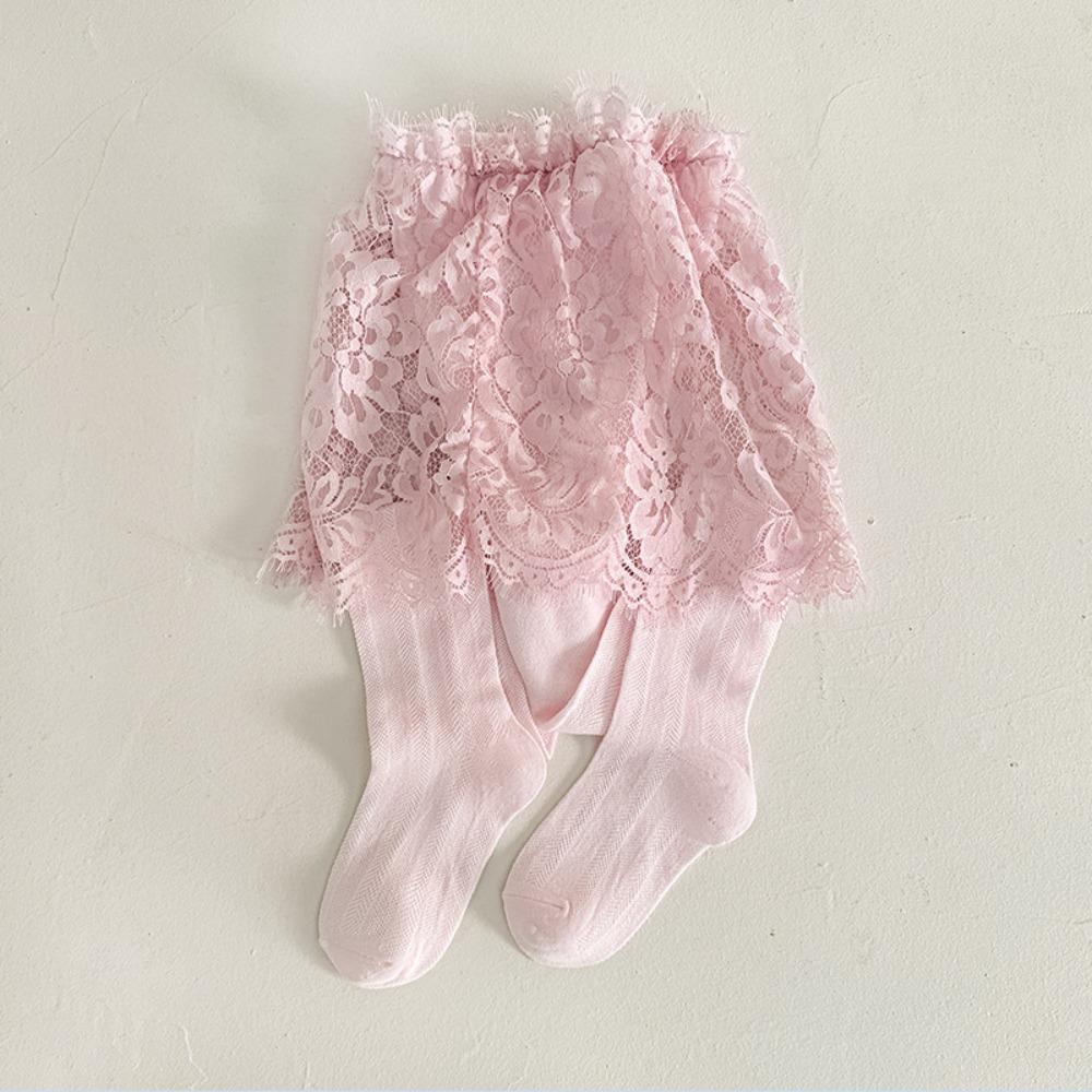 

Baby Girls Pantyhose Children Leggings Cute Lace Tights Kids M розовый