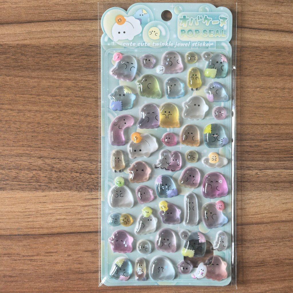 4 Pcs Cute Transparent Pop Seal Stickers - Adorable Decor For Journals, Phones & Diy Crafts Recordingyourlife Store