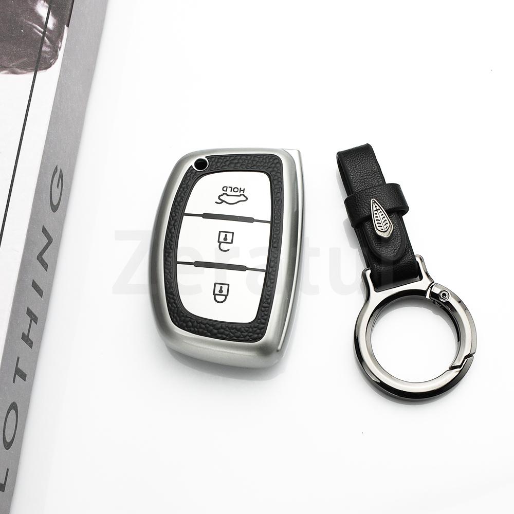 Leather Tpu Shell Bag Keyless Car Key Case Cover For Hyundai Santa Fe Rena Tucson Sonata Elantra Creta Ix35 Ix45 I10 I30 I40