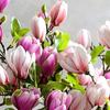 Konstgjord Blomma Silke Magnolia Bukett Gör-det-själv Po Rekvisita Bröllop Brudbukett Bord Fest Vas Hem Utomhus Trädgårdsdekoration