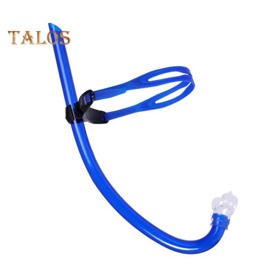 Snorkel Training Tube for Lap Swimming Diving Snorkel Breathing Tube with Headband Liquid Silicone Mouthpiece Snorkel Tube for Adult Kids