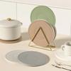 Heat Resistant Heat Insulation Mat Round Hot Pads Convenient Silicone Trivet Mat  Kitchen