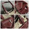 Casual PU Leather Shoulder Bag Large Capacity Crossed Color Cowboy Backpack Multifunctional Underarm Bag Street Style