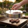 Barbecue Lid with Wooden Handle Food Grade Cookware Portable for Patio Cooking