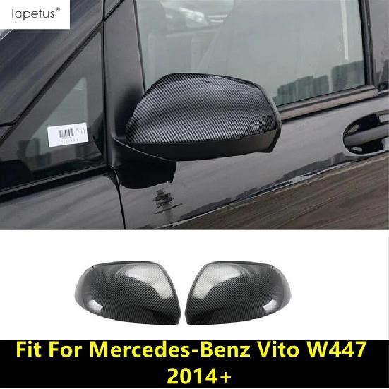 For Mercedes-Benz Vito W447 2014 - 2025 ABS / Chrome Carbon Fiber Rearview Mirror Cover Door Side Wing Caps Trim Accessories