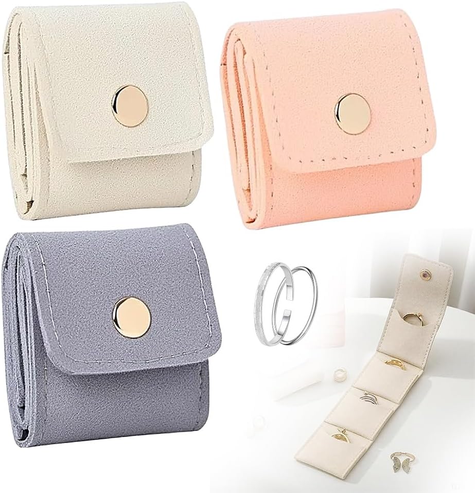 

Мини дорожная сумка для украшений, 2025 Новая мини дорожная сумка-ролл для украшений, Складной дорожный органайзер для украшений, Многофункциональный дорожный чехол-пауч для украшений с