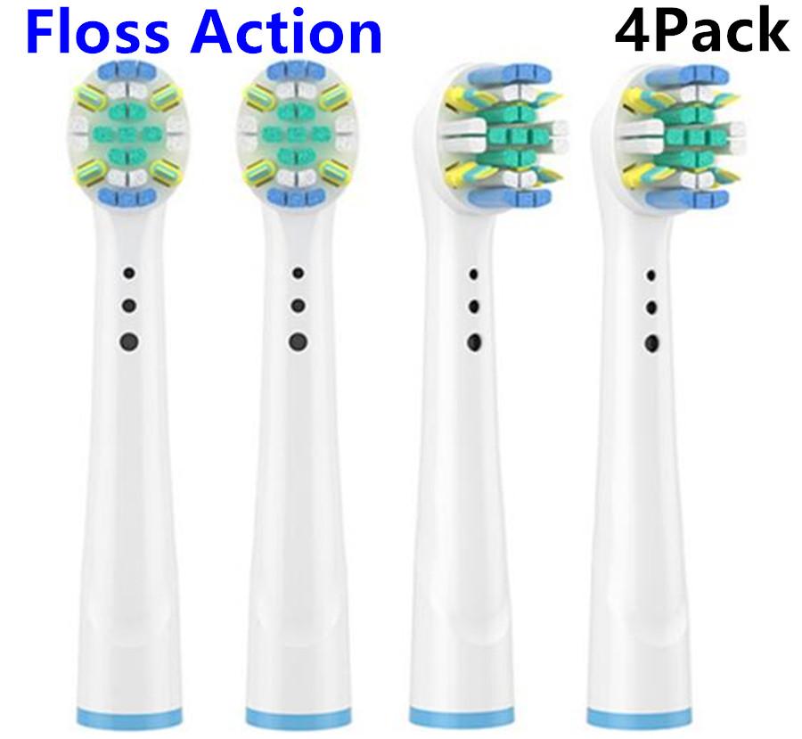 8/16Pcs Replacement Brush Heads for Oral B Electric Toothbrushes Floss Cross Action 3D Pro White Precision Standard Daily Clean