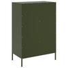 Highboard Olive Green 68 X 39 X 101.5 Cm Steel