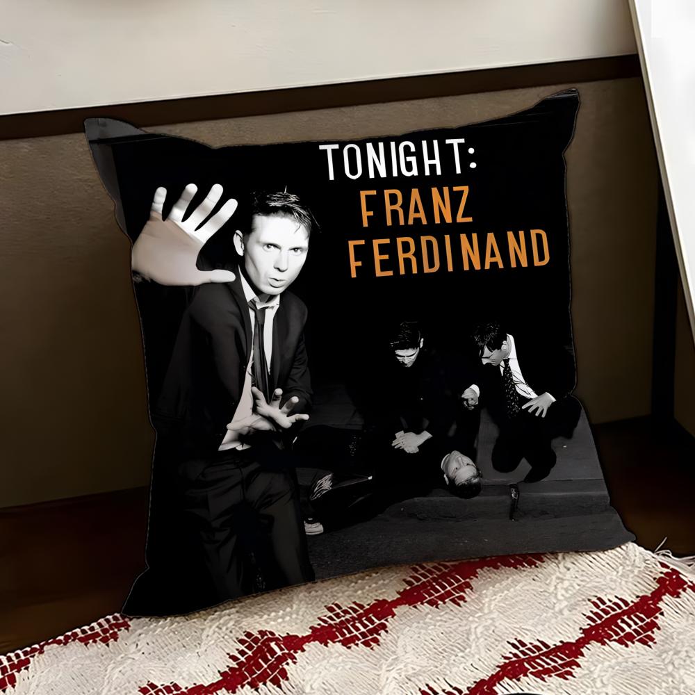 Rock band FFranz Ferdinand Cushion Cover Reversible Soft Durable Pillow Cover Home Car MultiScene Use for Daily Comfort