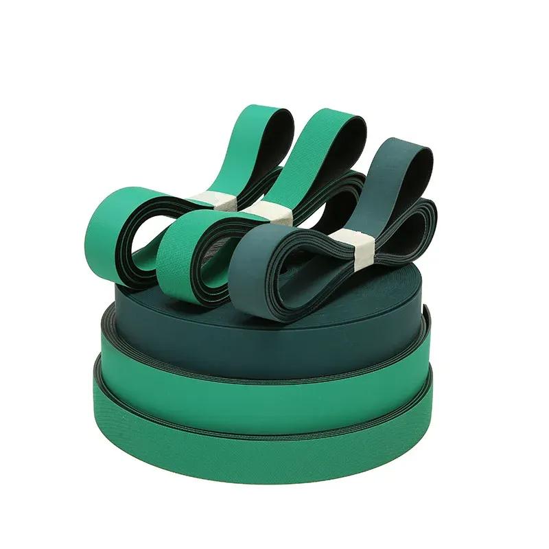 20meters/roller width:20/25mm thickness:1mm Rubber Green Black Paper conveyor belt Printing  folding machine professional belt 20mm
