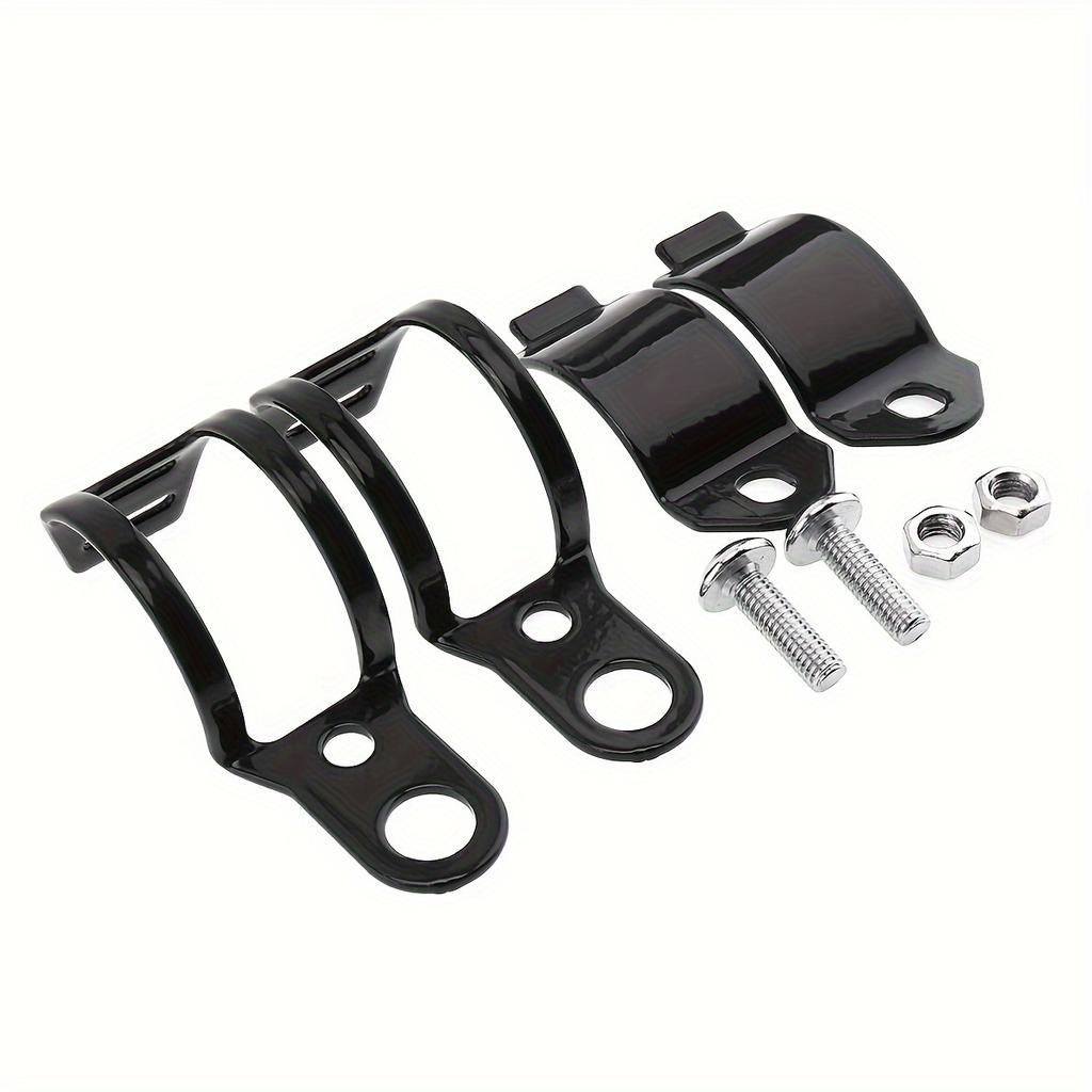 2 Stück Premium ATV Motorrad Blinker Halterungs-Kit Verstellbare Gabelmontage Klemme Halter Blinker Indikatoren Langlebige Konstruktion