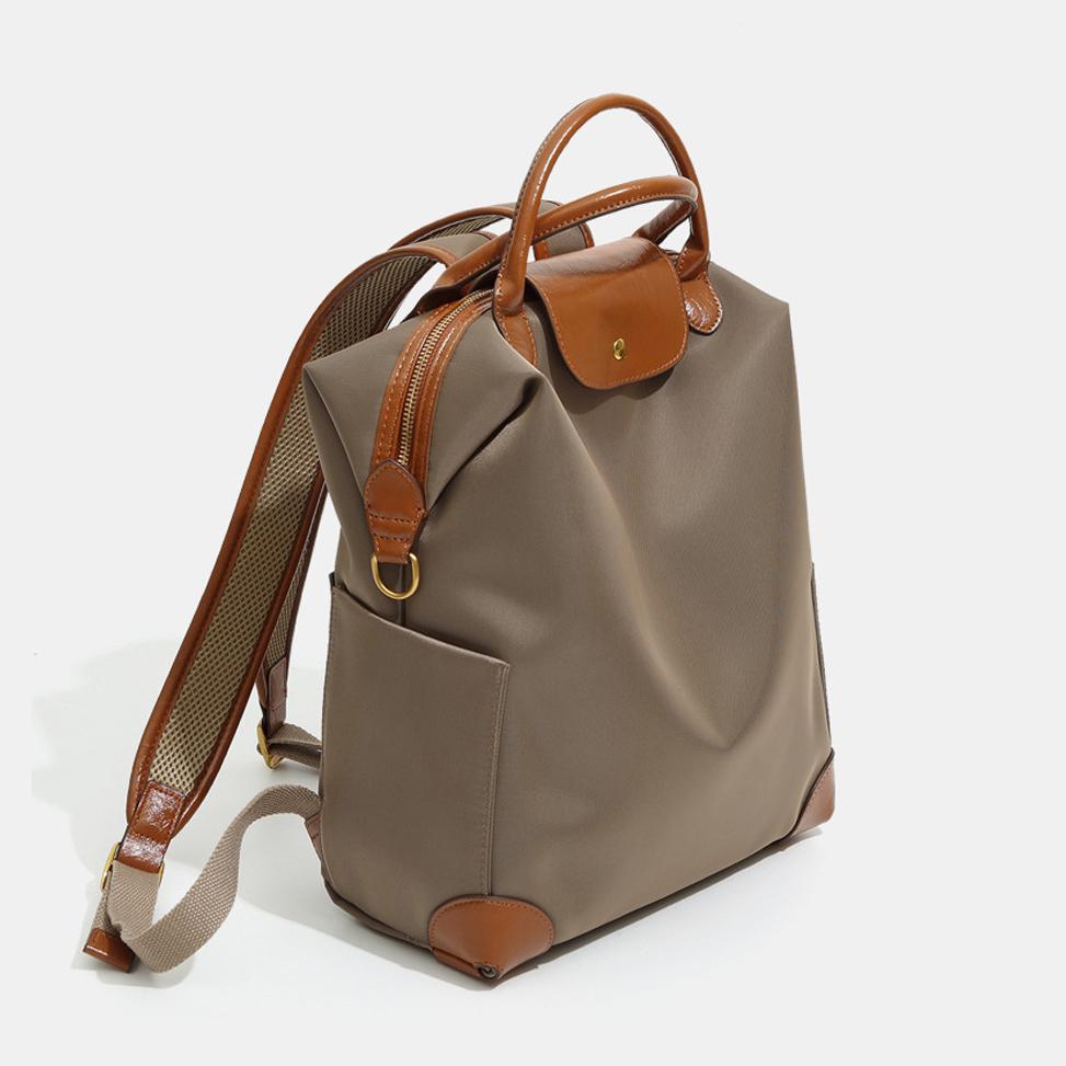 Women's Nylon Backpack Lightweight Large Capacity Versatile for Daily Commute Travel Laptop Minimalist Stylish Design