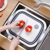 Foldable Drain Cutting Board New Multifunctional Plastic Portable Kitchen Sink Basket Collapsible Vegetable Washing Basin