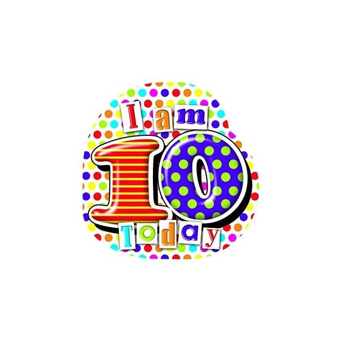 Simon Elvin I Am 10 Today Shaped Party Pin