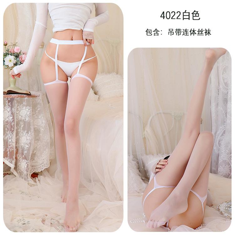 Sexy Sling Suspender All-in-One Socks Black Stockings Temptation Thin Over-the-Knee Stockings One-piece Socks