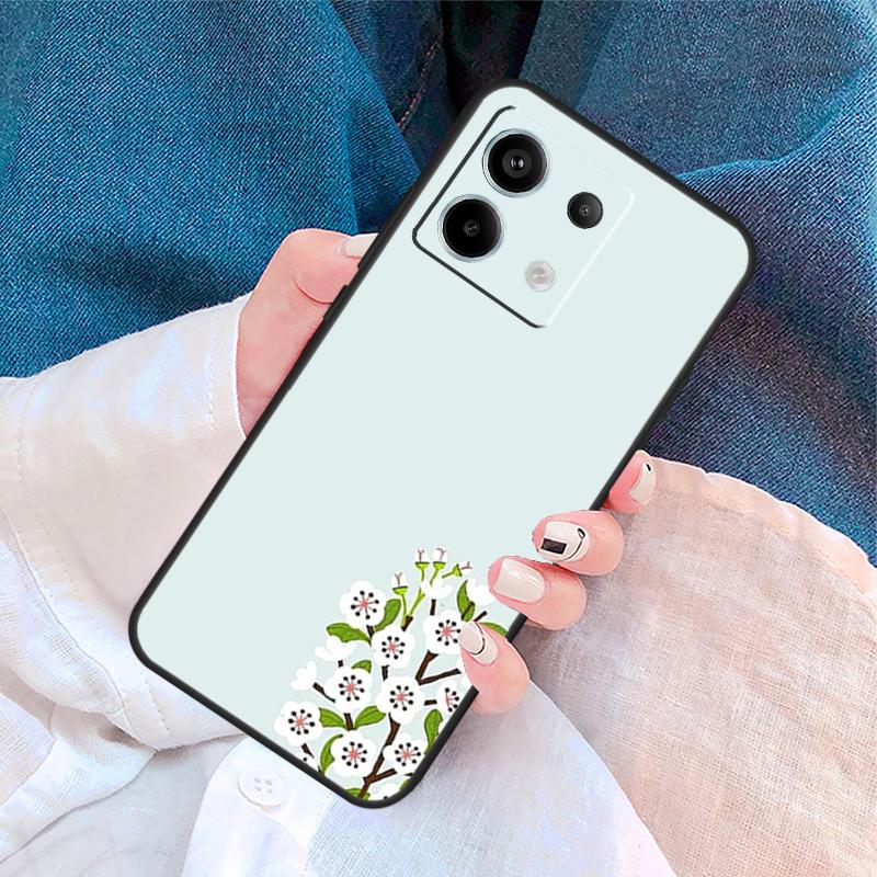Purple Background Pattern Cover For Xiaomi Redmi Note 14 Pro 13 12 11 9 10 9S 10S 11S 12S Redmi 10C 12C 13C 14C Case