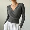Women's Knitwear, Solid Color, Long Sleeve