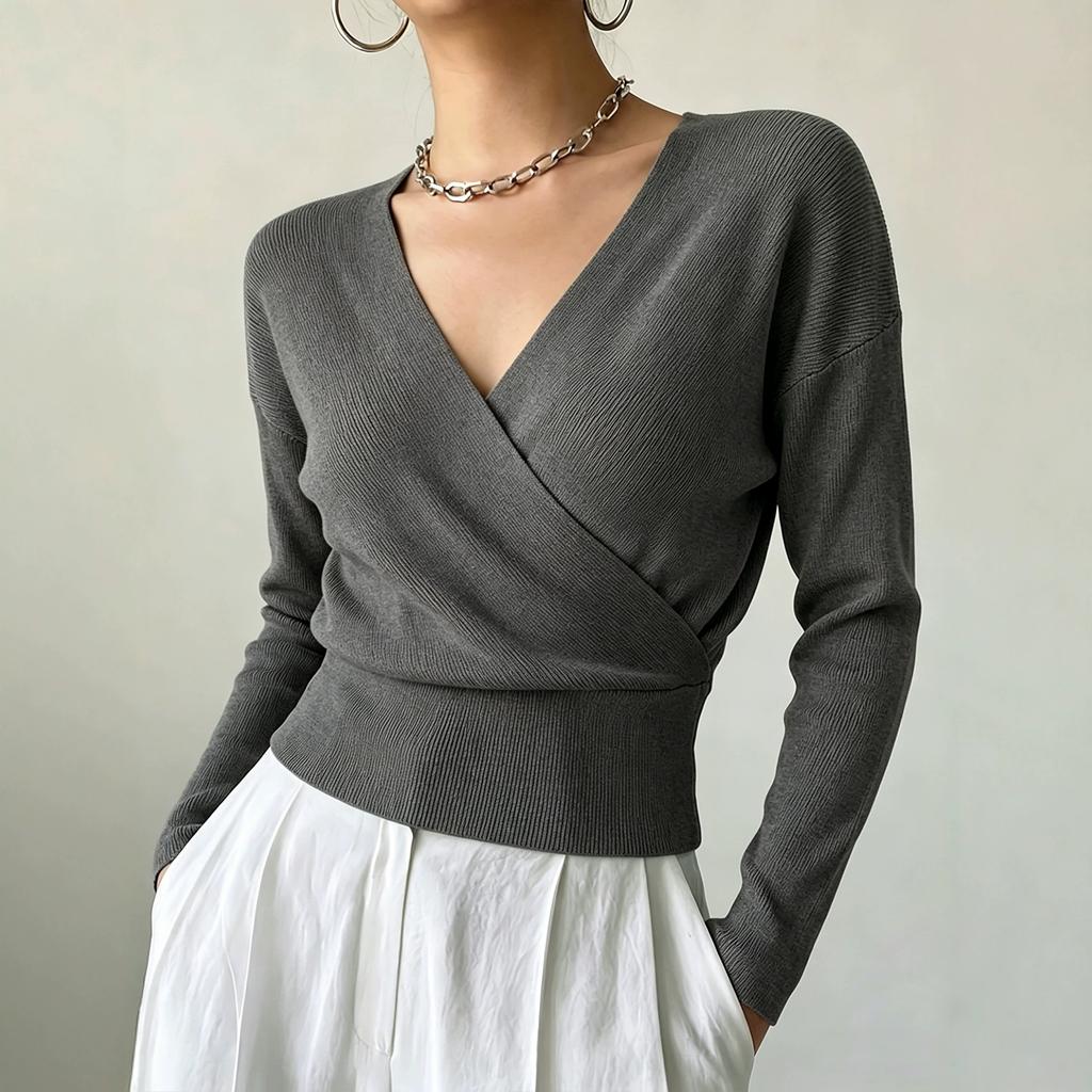 Women's Knitwear, Solid Color, Long Sleeve