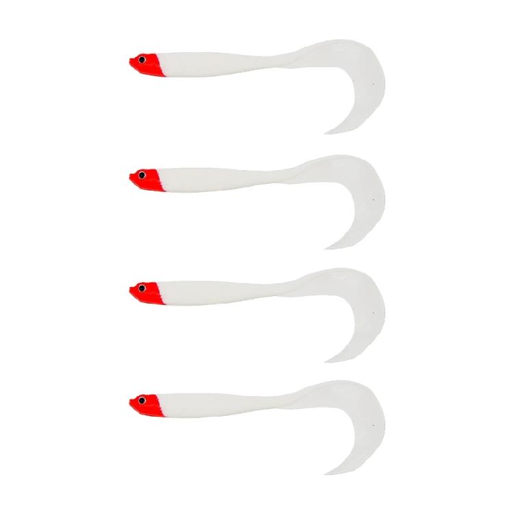 4X Soft Plastic Fishing Lures Environmentally Safe PVC Construction Natural Swimming Motion for Active Predators