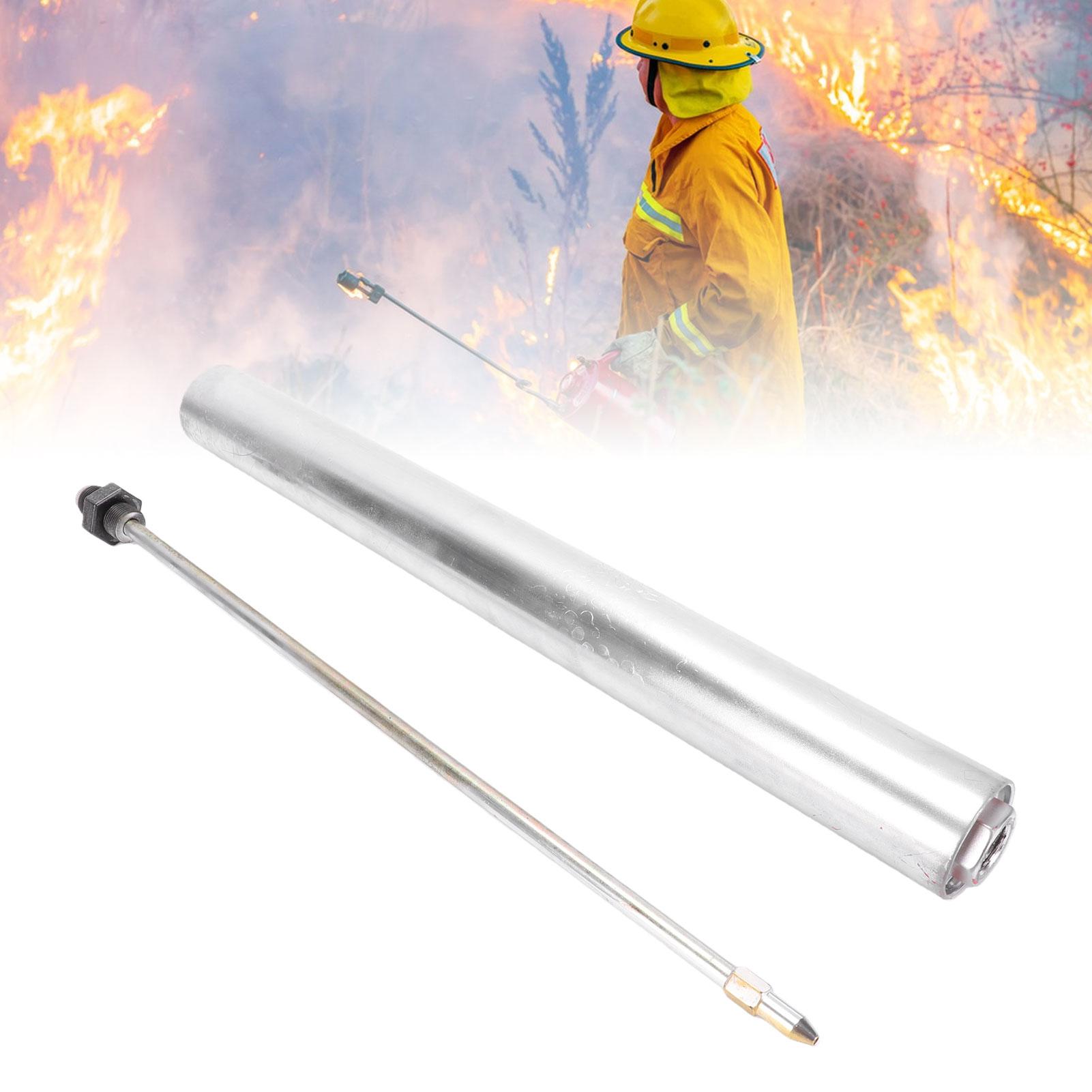 Torche à brûlage dirigé à double fond 1L, avec tube-buse en fonte pour le brûlage forestier