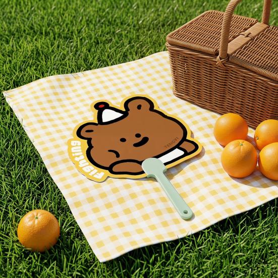 4Pcs Small Hand Fans Portable Summer Handheld Fan Cute Animal Manual Fan for Travel Commuting Outdoor Walking Fun Photo Prop