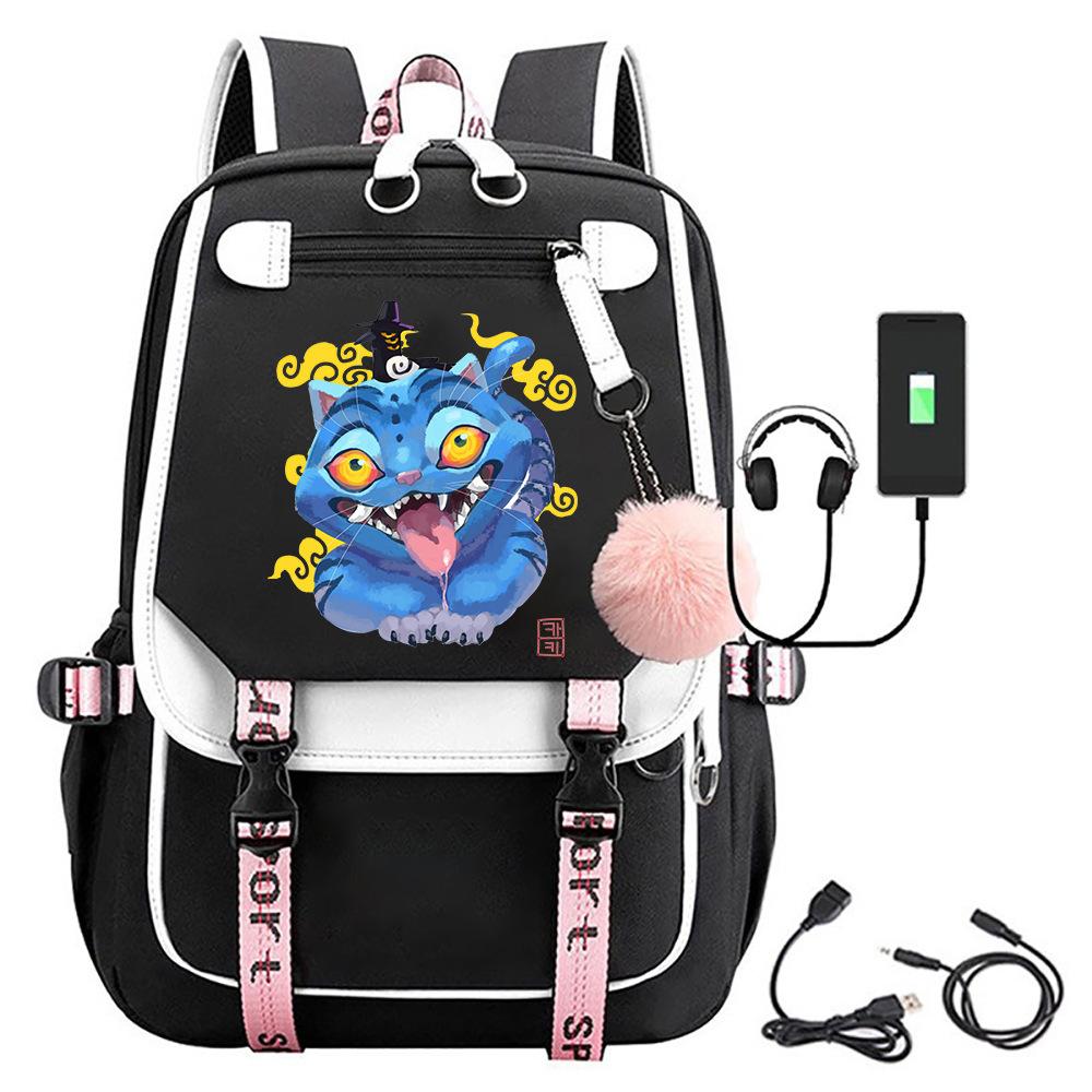 Korean Group Combination Kpop Witch Hunter Girl Group Printed Backpack Youth Student Schoolbag Usb Computer Bag Men And Women backpack
