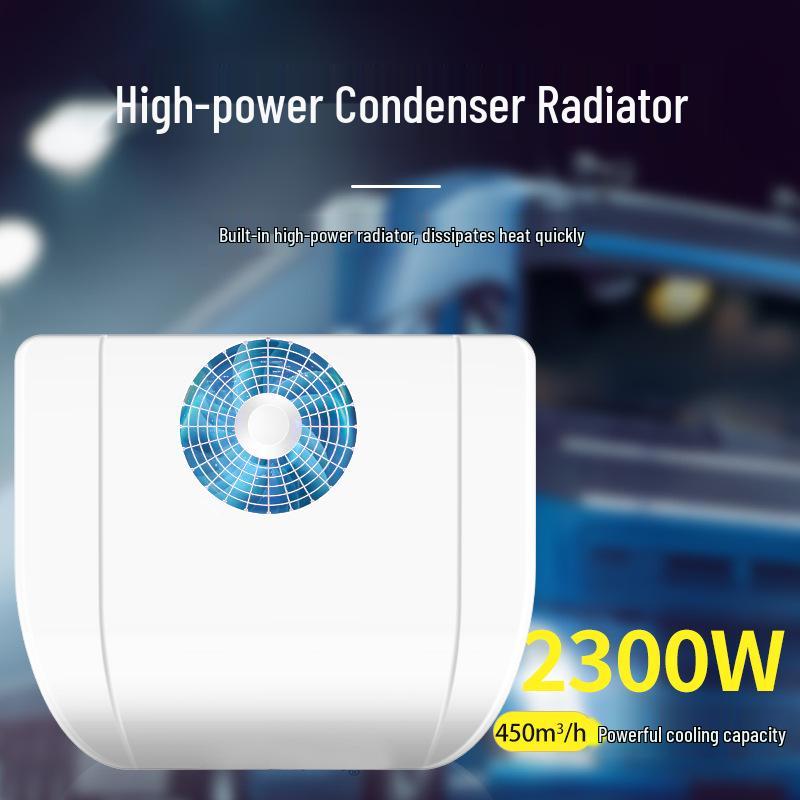 Top-Mounted 12V/24V All-in-One Air Conditioner for Trucks, RVs, and Refrigerated Vehicles