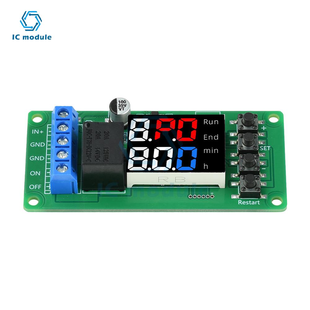 T2101 12V Programmable Timer Controller Dual-Mode Single-Channel Delay Relay Module Direct Output for Electronics