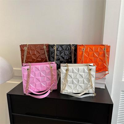 Simple Women's Fashion Bag New 2025 Spring and Summer New Popular Texture Chain Messenger Bag Casual Shoulder Bag