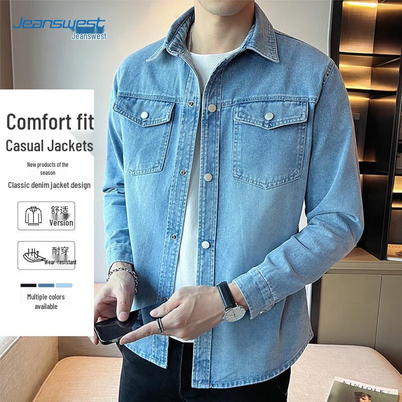 

Jeanswest Men s Slim Fit Denim Jacket XL