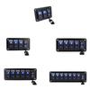 Car Boat Aluminum Rocker Switch Panel 4.2A Double USB Fast Charge Voltmeter Blue LED Display for Electrical Modification