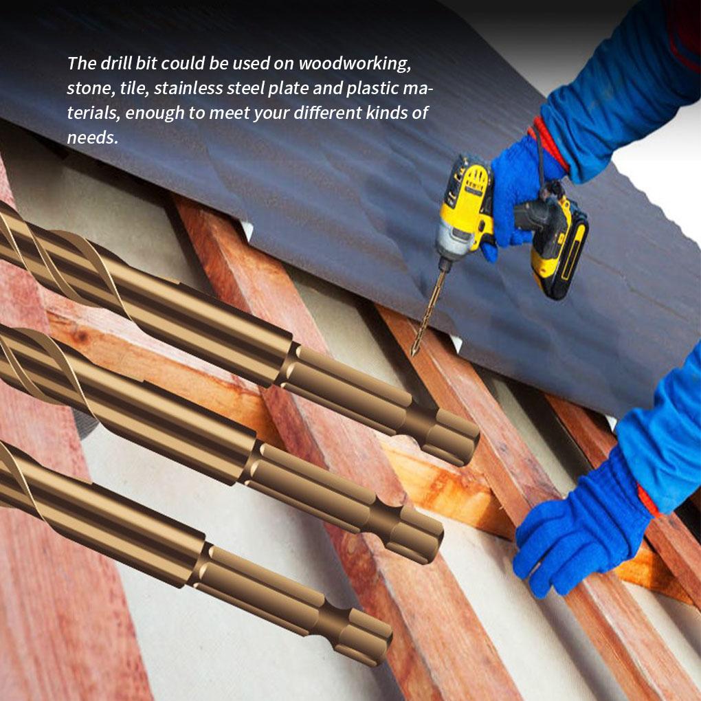 Drill Bits Hexagon Tile Stone Openers Alloy Hole Openers Alloy Woodworking Glass Drill Set