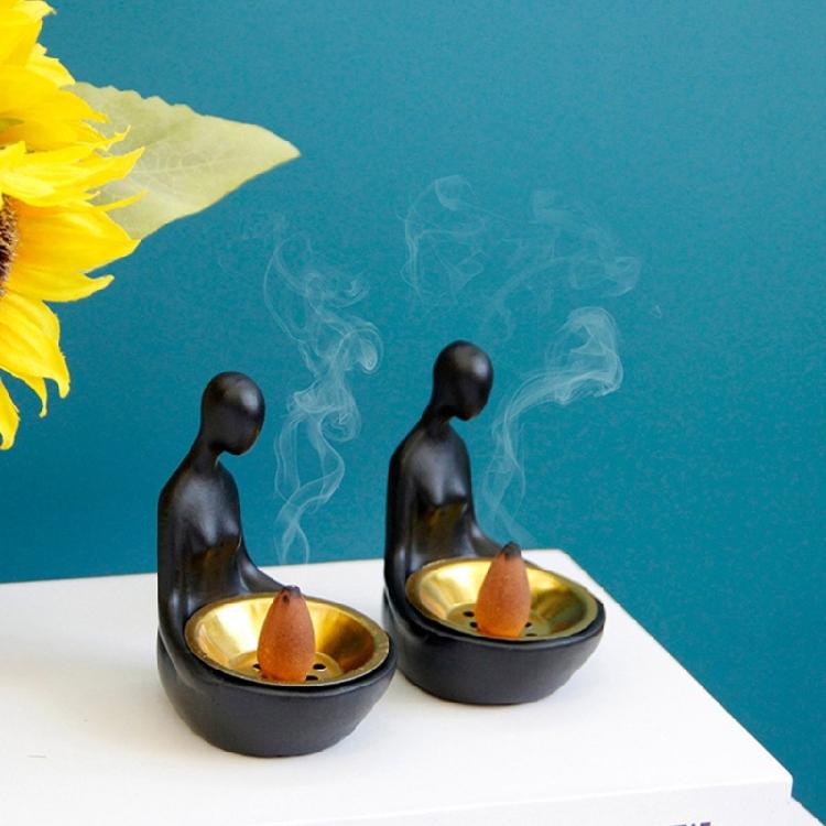 Resin Incenses Burners Featurings Abstract Figures To Complements Various Homes Styles Promote Serenities Unique Designs